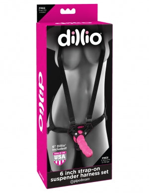 Dillio 6 Strap On Suspender Harness Set - GreatEagleInc