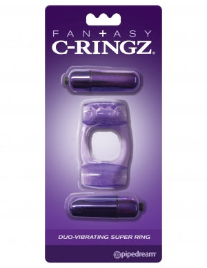 Fantasy C Ringz Duo Vibrating Super Ring - GreatEagleInc