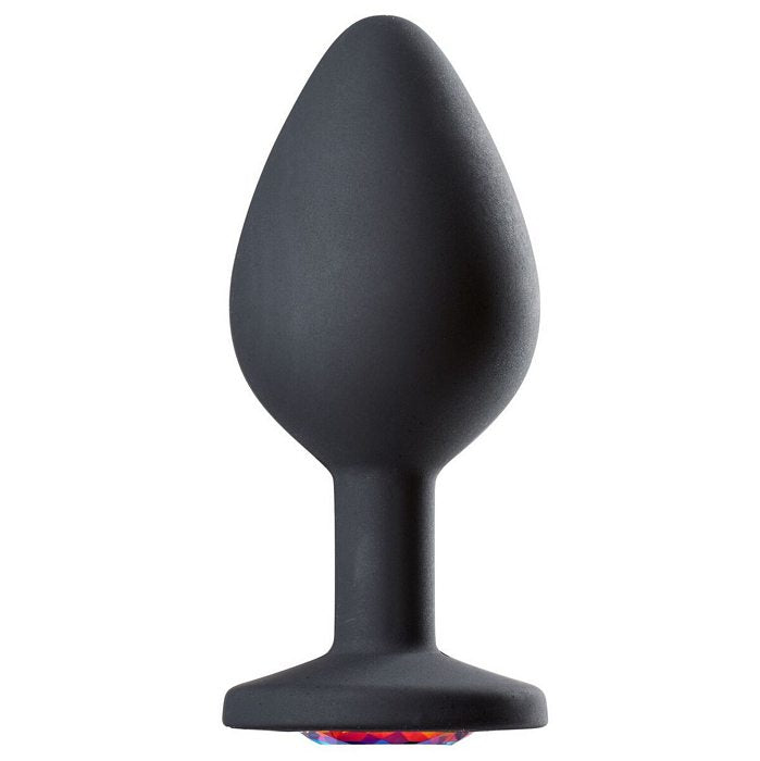 Cloud 9 Gems Black Silicone Anal Plug - GreatEagleInc