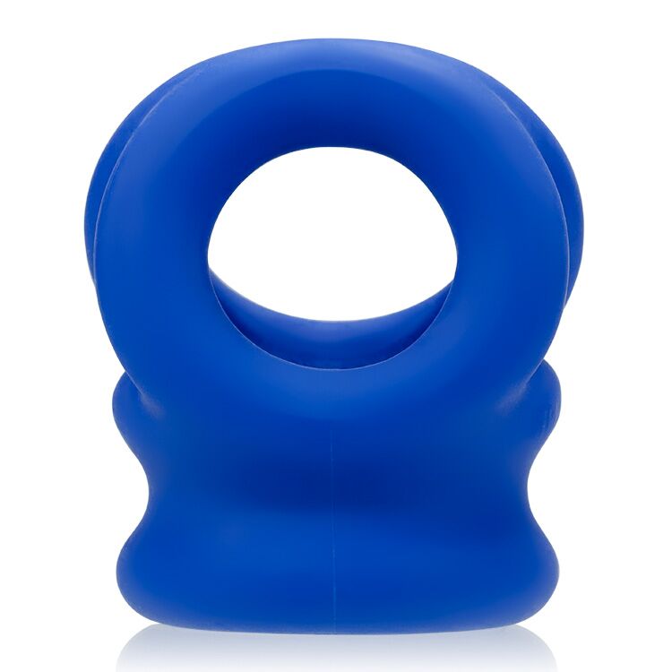 Tri Squeeze Cocksling Ball Stretcher Oxballs Silicone Tpr Blend Ice - GreatEagleInc
