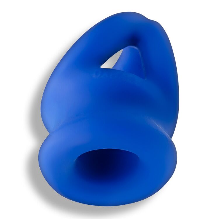 Tri Squeeze Cocksling Ball Stretcher Oxballs Silicone Tpr Blend Ice - GreatEagleInc