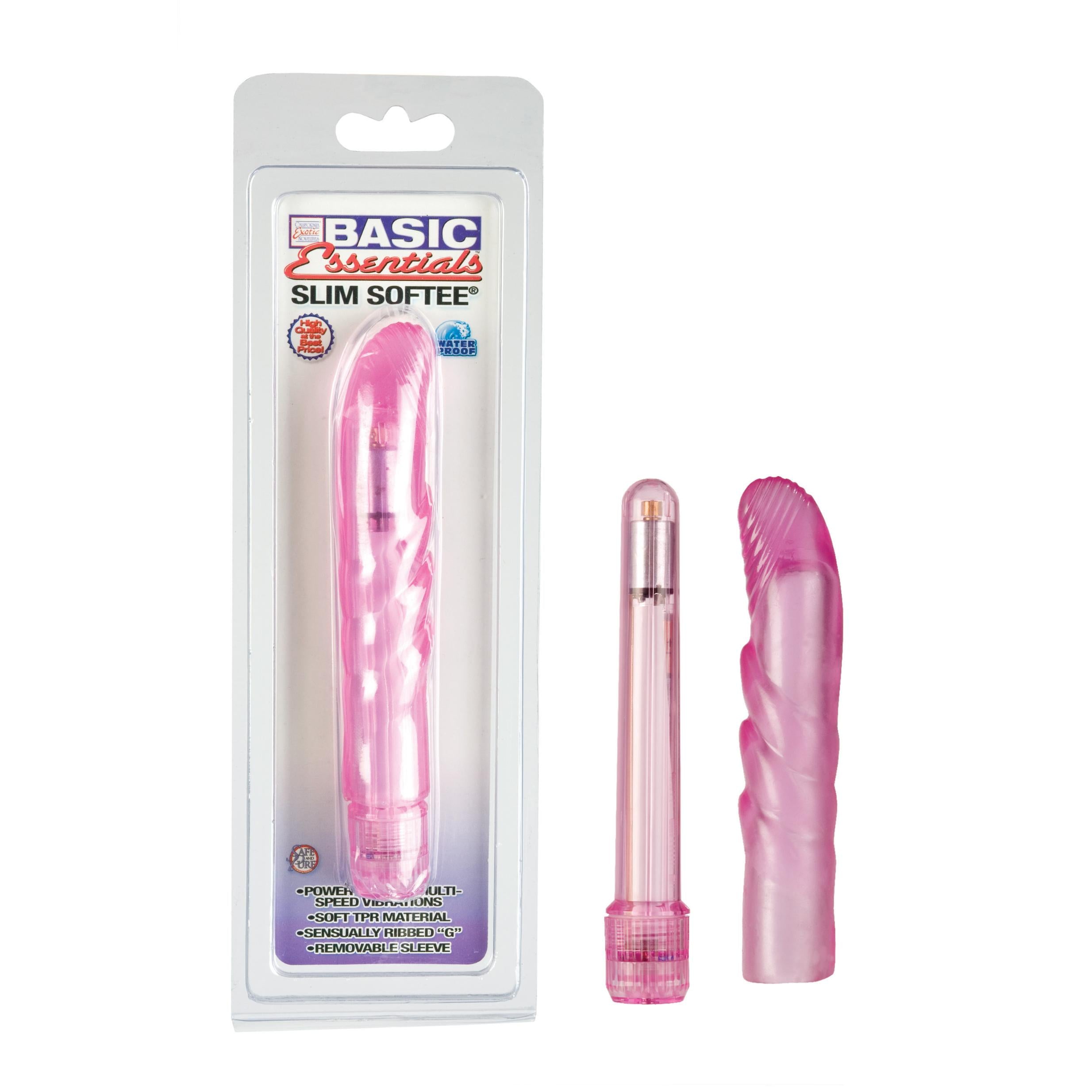 Basic Essentials Slim Softee - Pink - Adult Products