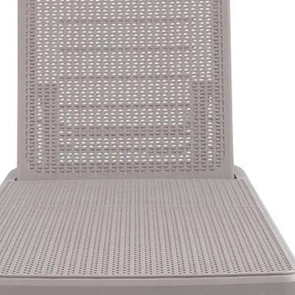 75" Taupe Heavy Duty Plastic Outdoor Stacking Chaise Lounge Homeroots Outdoor