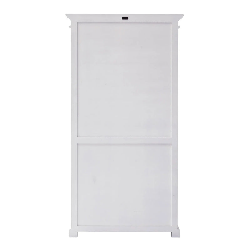 75" White Solid Wood Four Tier Bookcase Homeroots Office
