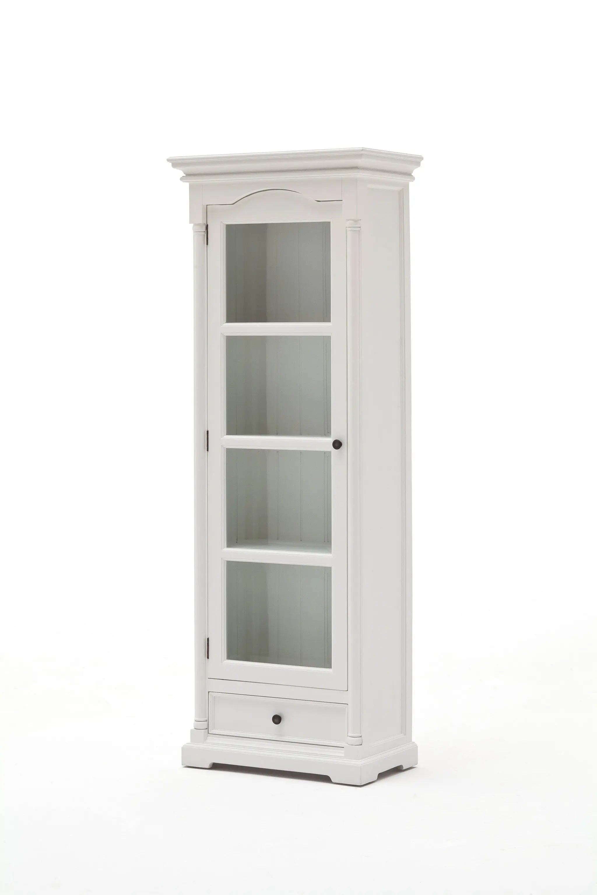 75" White Solid Wood Pantry Or Storage Closet Homeroots Kitchen & Dining