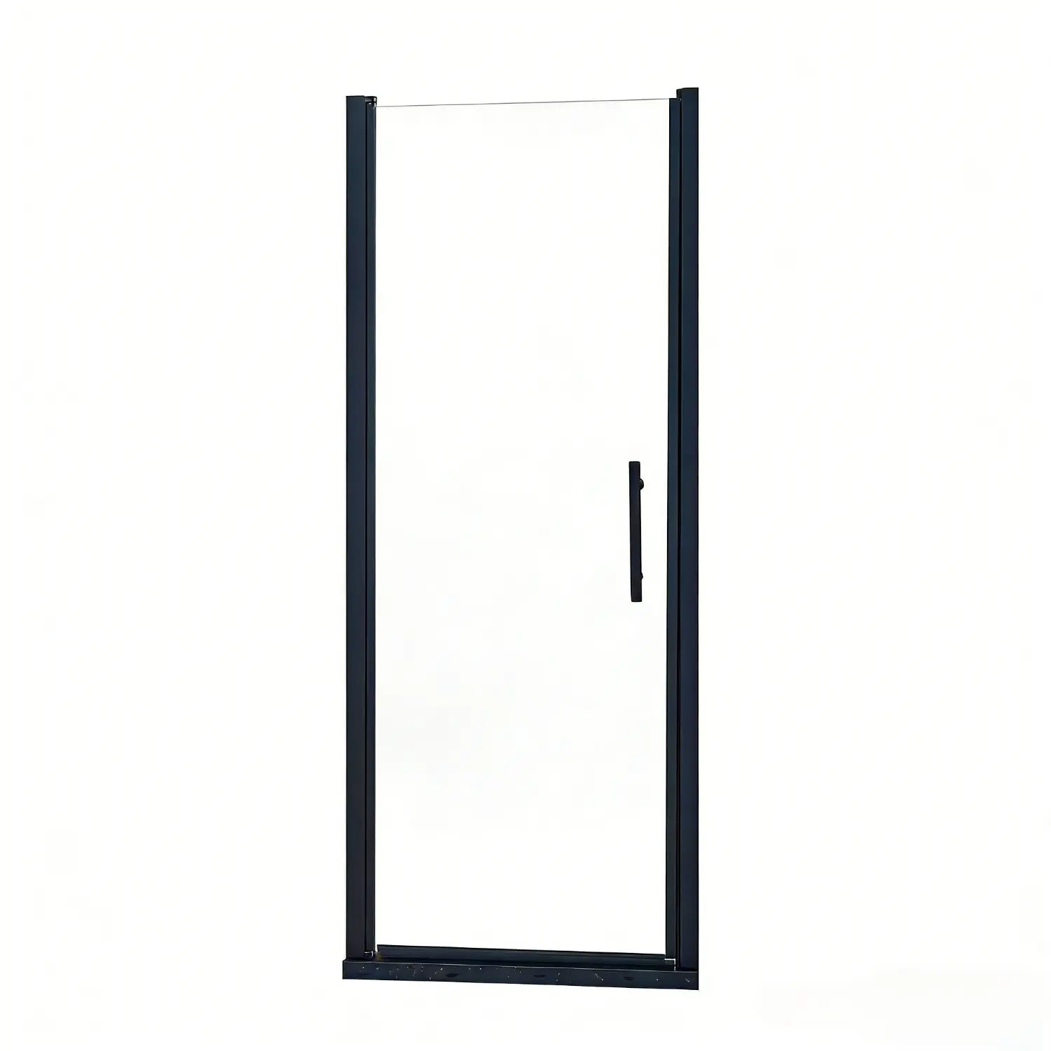 75" X 30" Aluminum and Tempered Glass Shower Door Homeroots Bed & Bath