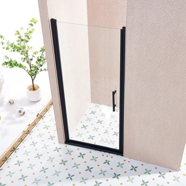75" X 34" Aluminum and Tempered Glass Shower Door Homeroots Bed & Bath