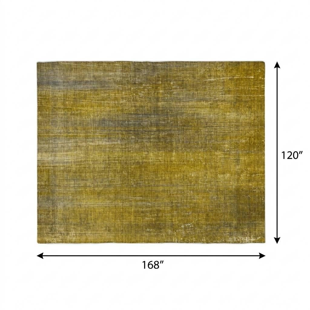 10' X 14' Chocolate And Brown Striped Shag Washable Area Rug With UV Protection - Home & Garden