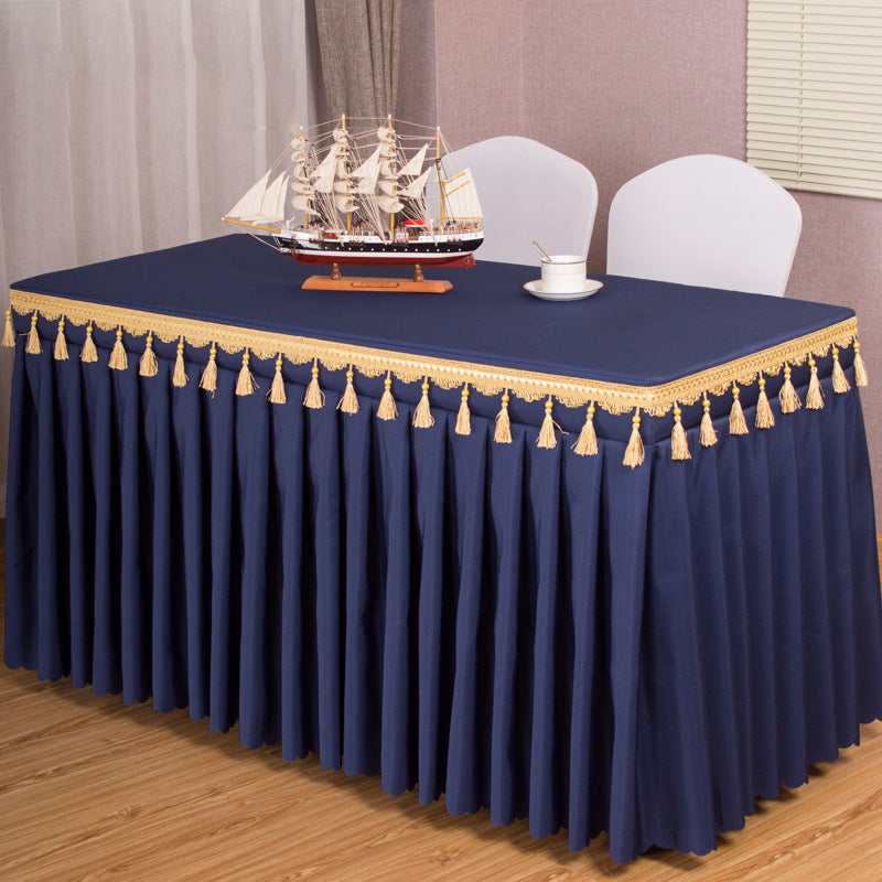 Home Hotel Tablecloth Dinning Table Set Decorating Wedding Decor Table Cloth White Coffee Table for Living Room Table Cover Tibetan Green