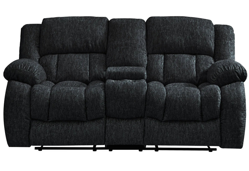 77" Black Manual Reclining Loveseat With Storage Homeroots Living Room