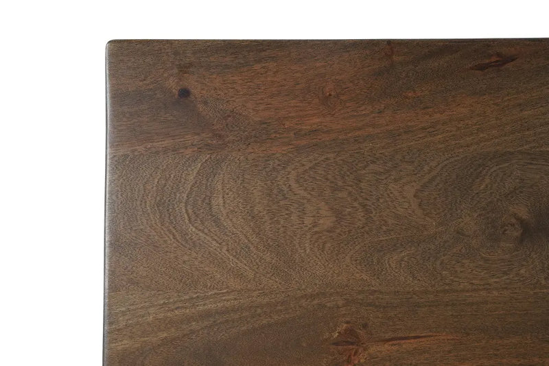78" Brown Solid Wood Cross Leg Base Dining Table Homeroots Kitchen & Dining