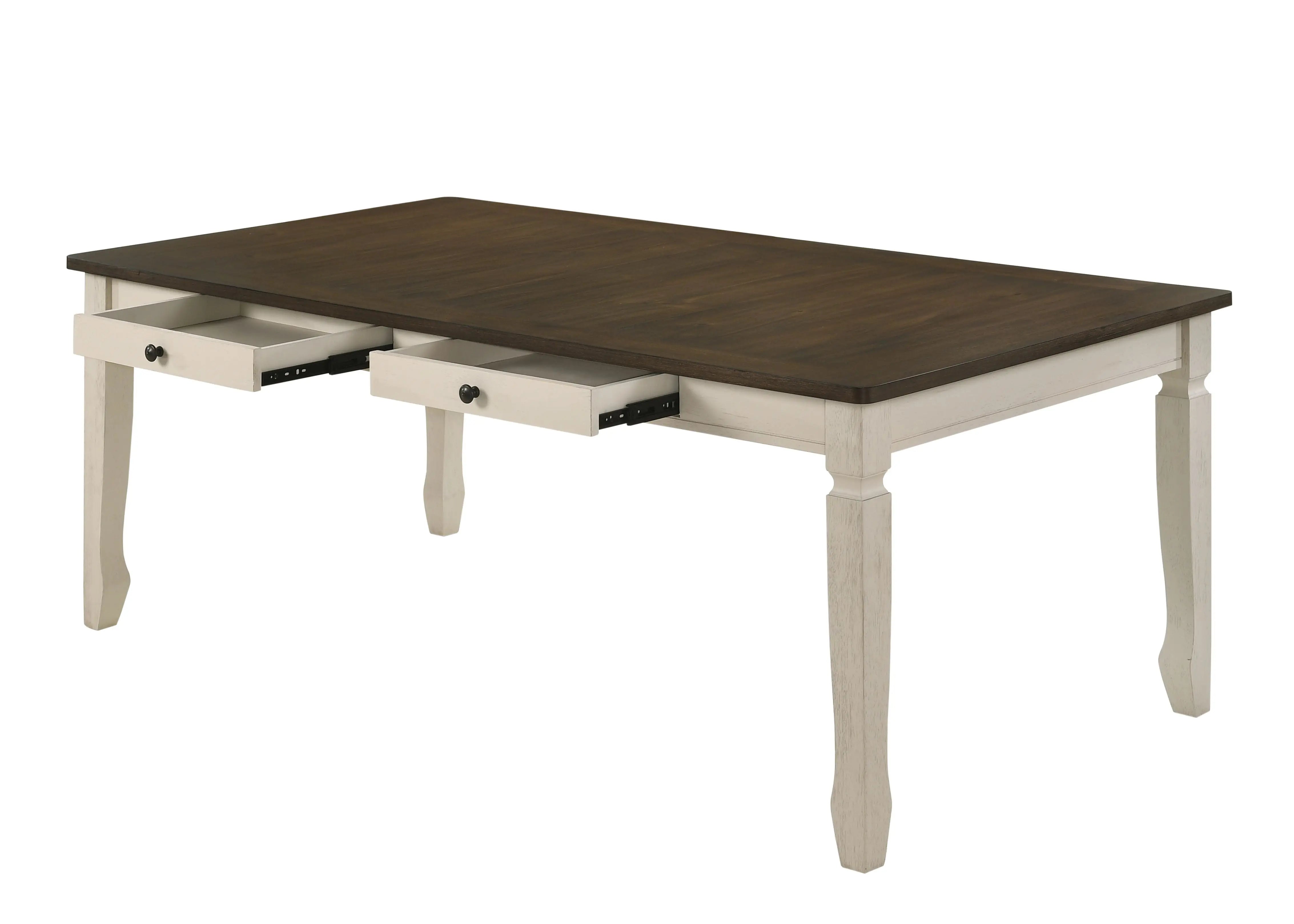 78" Oak and Cream Wood Dining Table Homeroots Kitchen & Dining