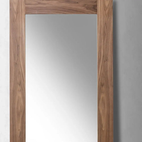 79" Brown Framed Leaning Full Length Hanging Mirror Homeroots Bed & Bath