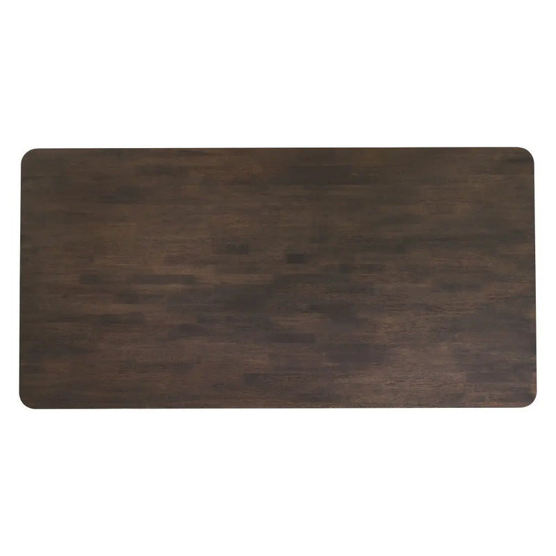 79" Espresso Solid Wood Dining Table Homeroots Kitchen & Dining