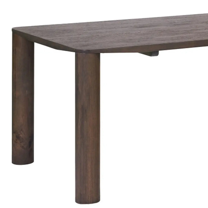 79" Espresso Solid Wood Dining Table Homeroots Kitchen & Dining