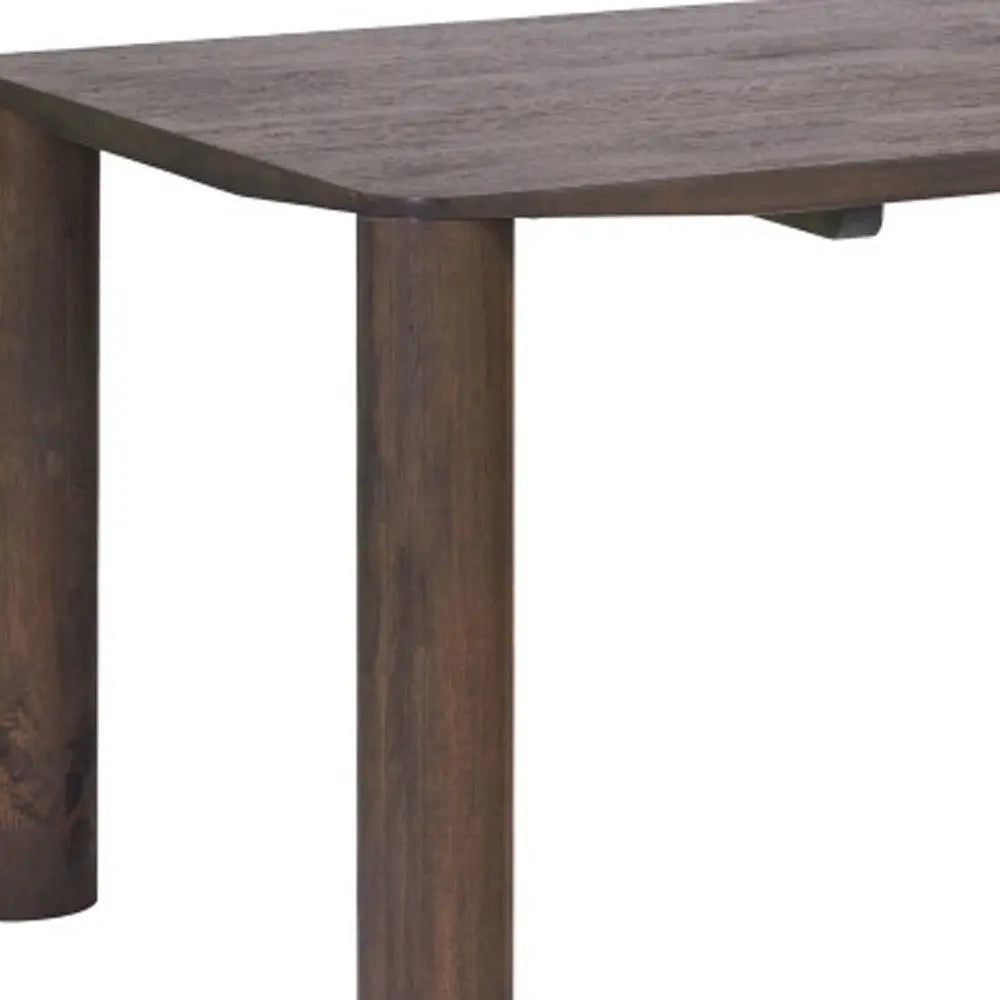 79" Espresso Solid Wood Dining Table Homeroots Kitchen & Dining