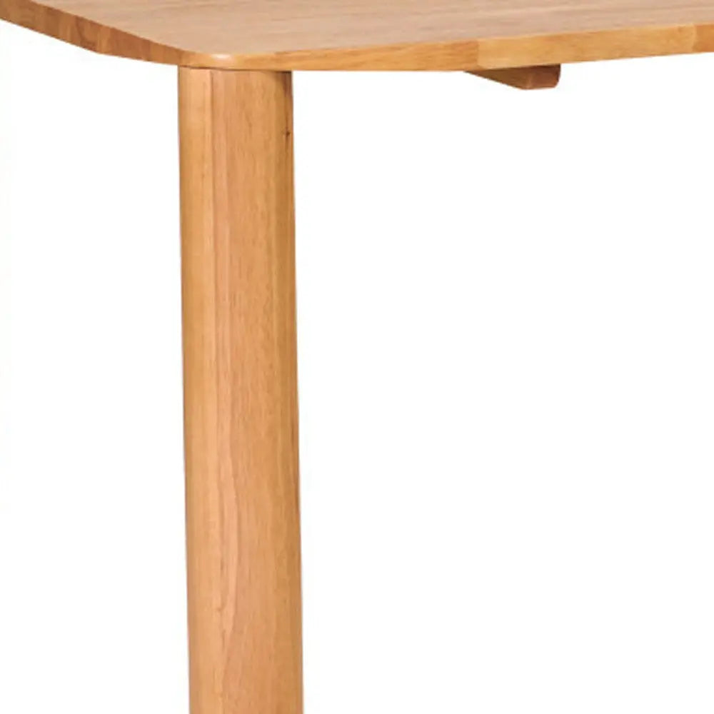 79" Natural Solid Wood Dining Table Homeroots Kitchen & Dining