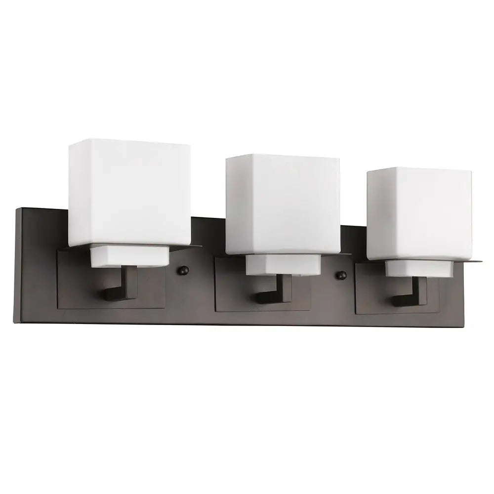 7" Black And White Metal and Glass Vanity Flush Mounted Sconce Homeroots Lighting
