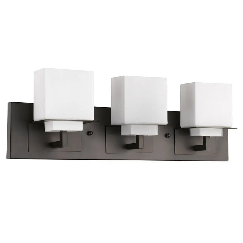7" Black And White Metal and Glass Vanity Flush Mounted Sconce Homeroots Lighting