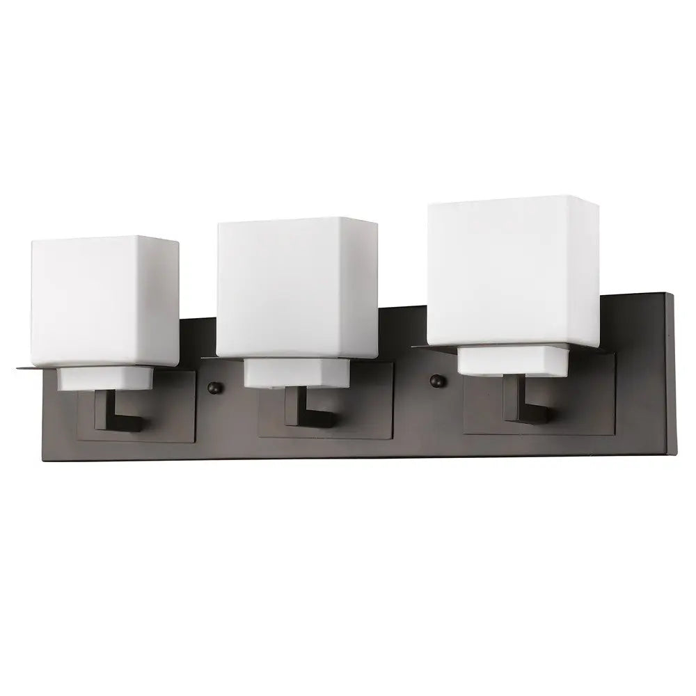 7" Black And White Metal and Glass Vanity Flush Mounted Sconce Homeroots Lighting