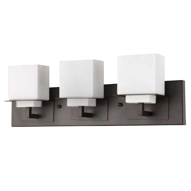 7" Black And White Metal and Glass Vanity Flush Mounted Sconce Homeroots Lighting