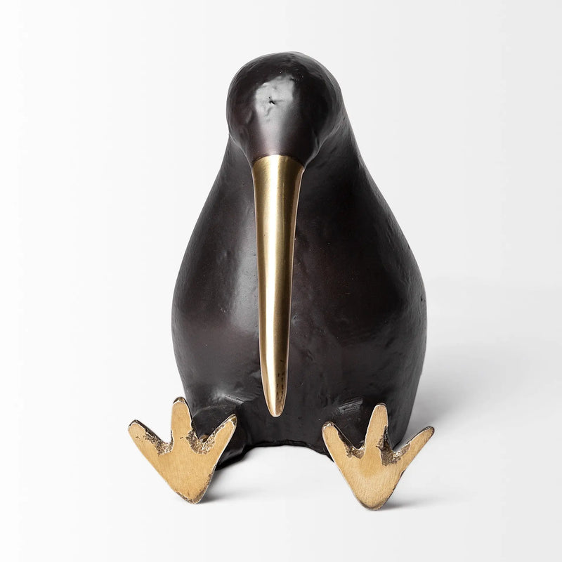 7" Black Metal Tabletop Sculpture Homeroots Home Decor