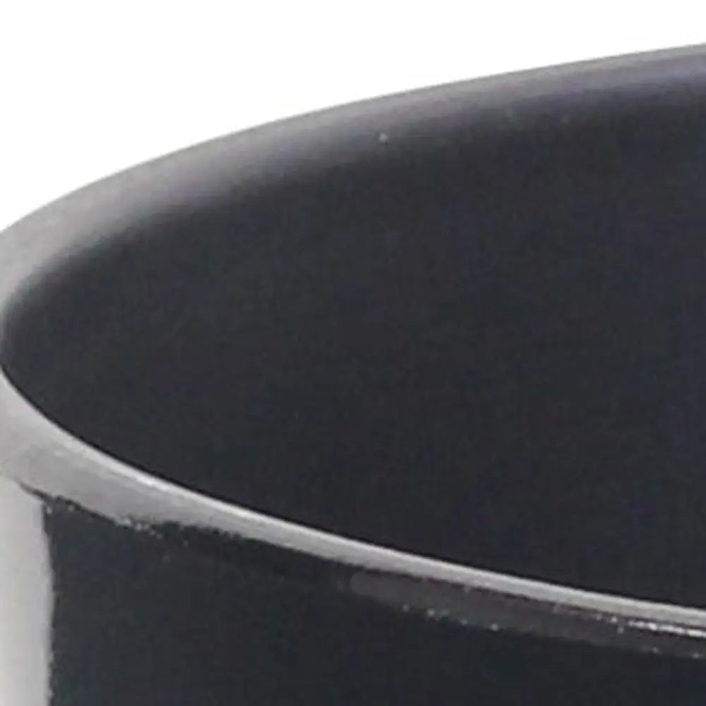7" Black Recycled Plastic Indoor Outdoor Round Pot Planter Homeroots Outdoor