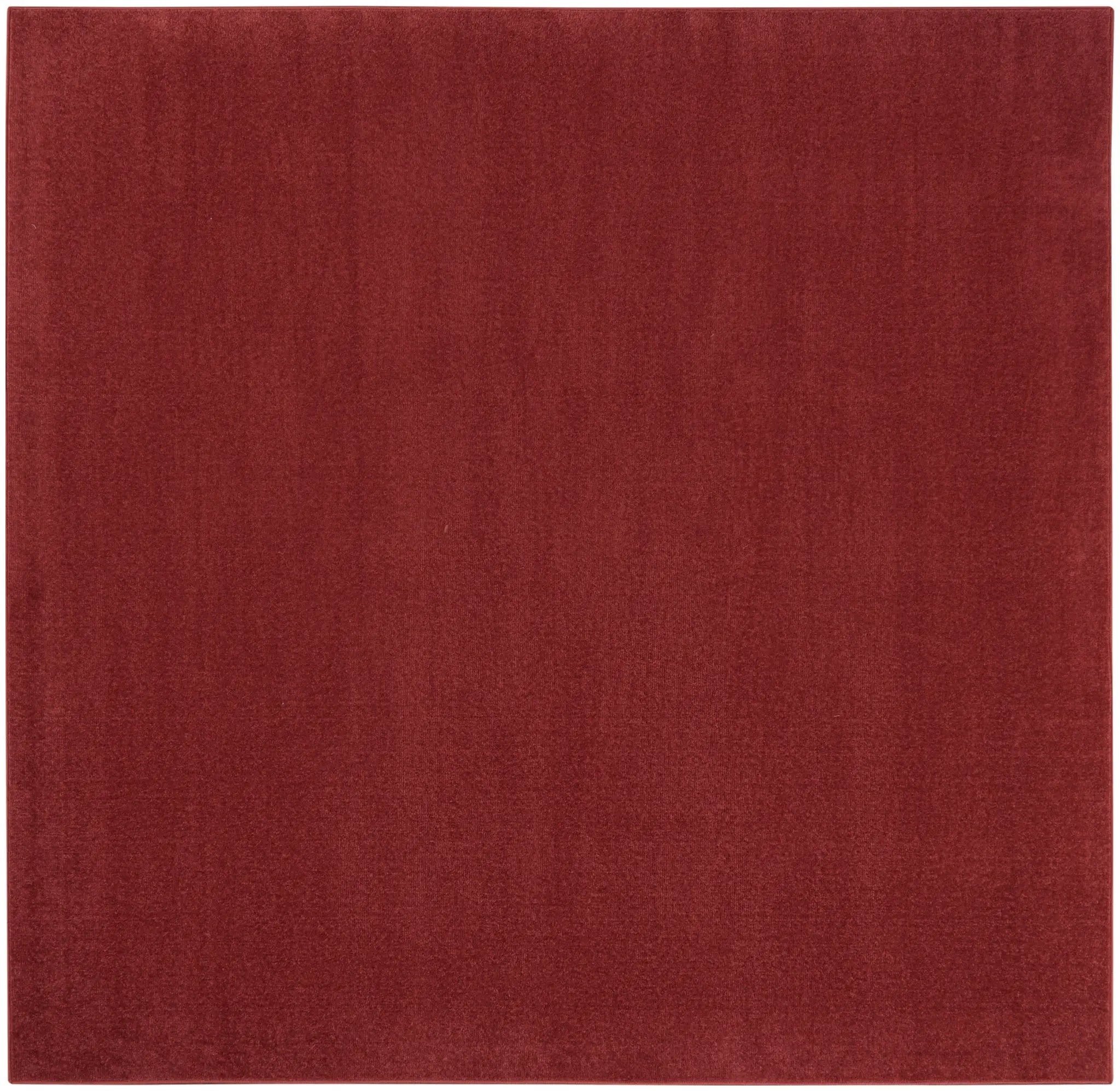 7' Brick Red Square Indoor Outdoor Area Rug Homeroots Outdoor