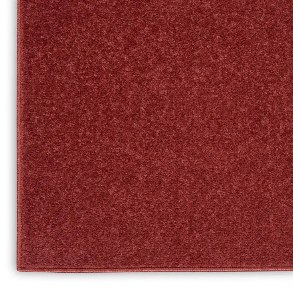 7' Brick Red Square Indoor Outdoor Area Rug Homeroots Outdoor