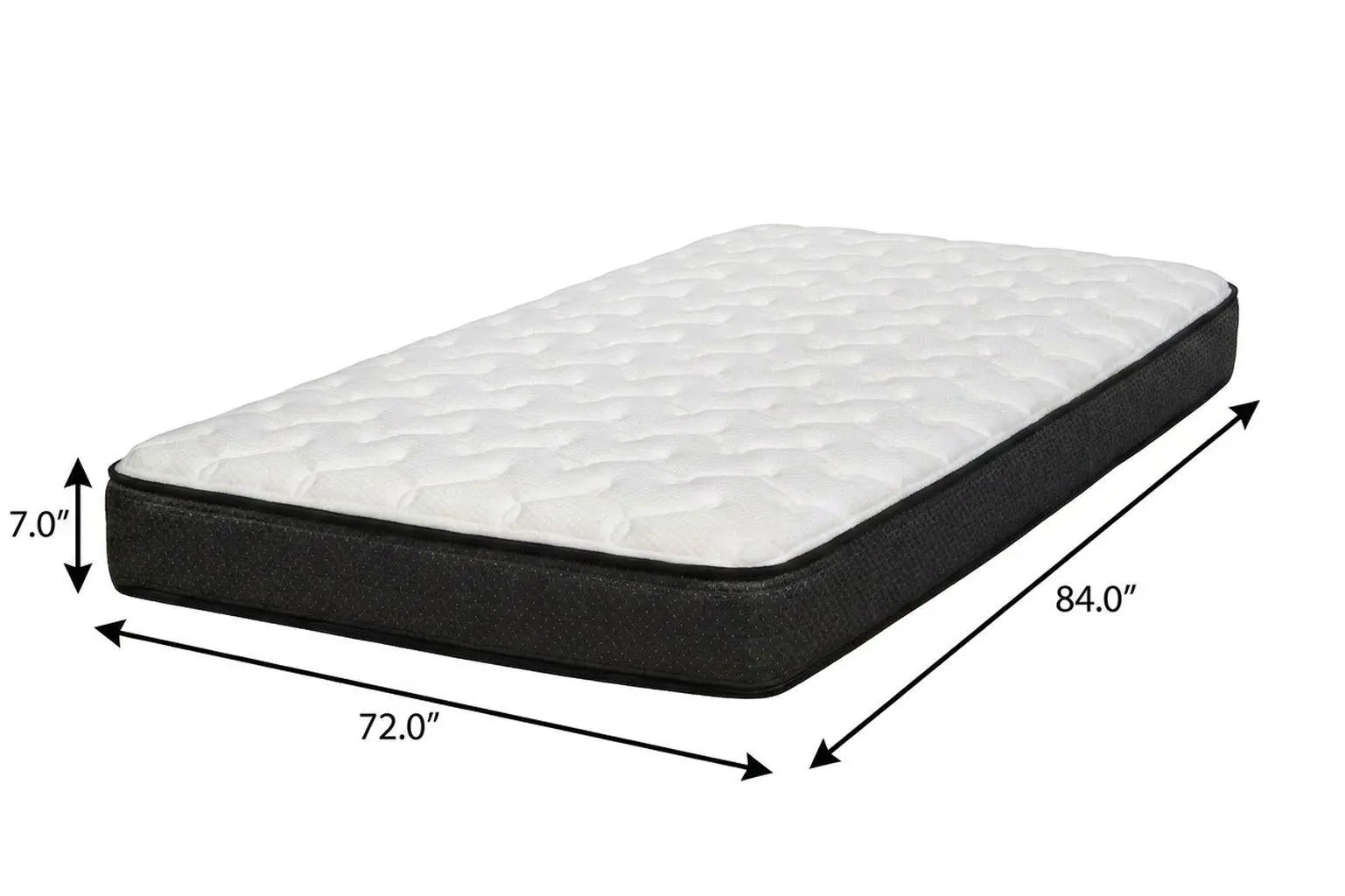 7" California King Foam Plush Foam Mattress Homeroots Bed & Bath