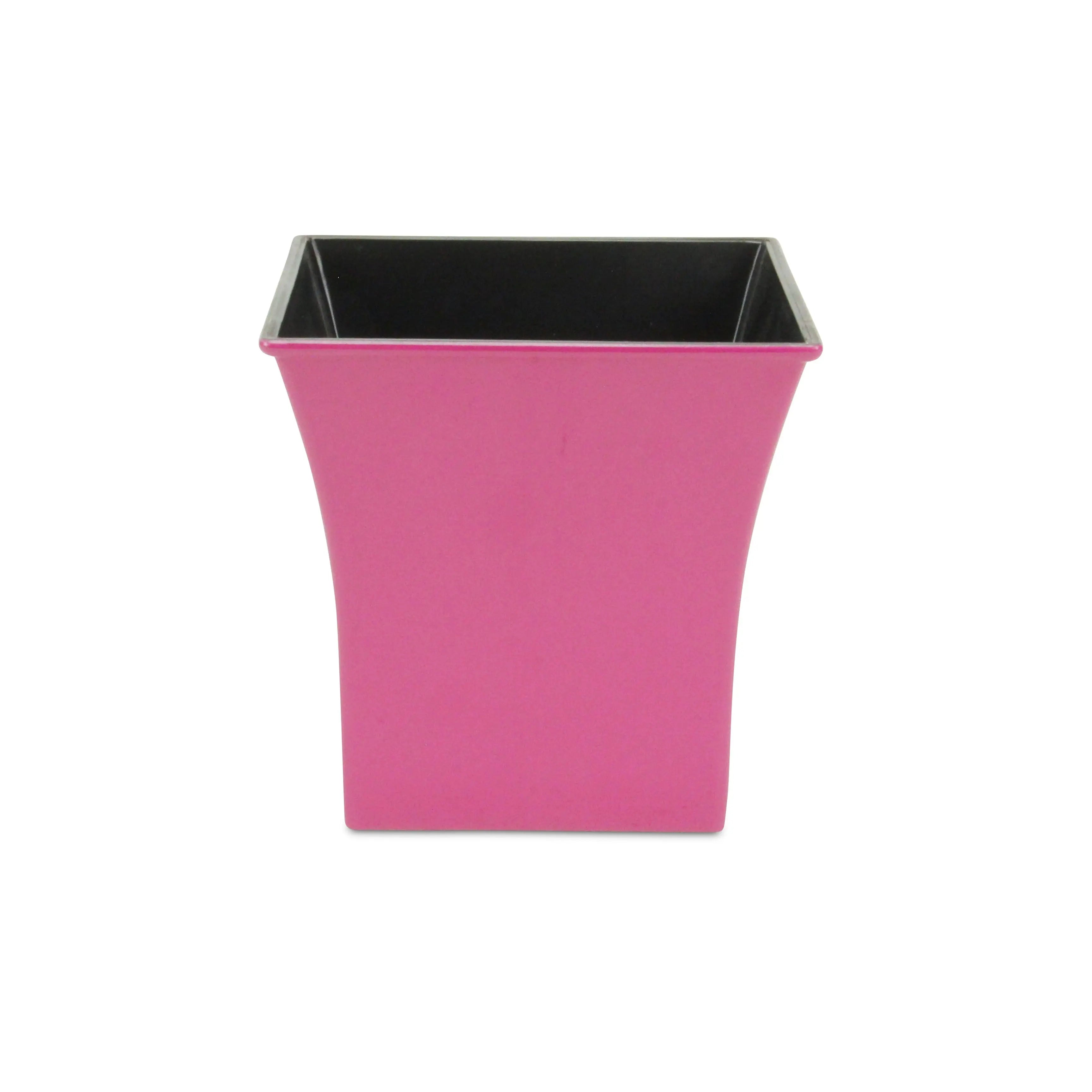 7" Hot Pink Recycled Plastic Indoor Outdoor Square Pot Planter Homeroots Outdoor