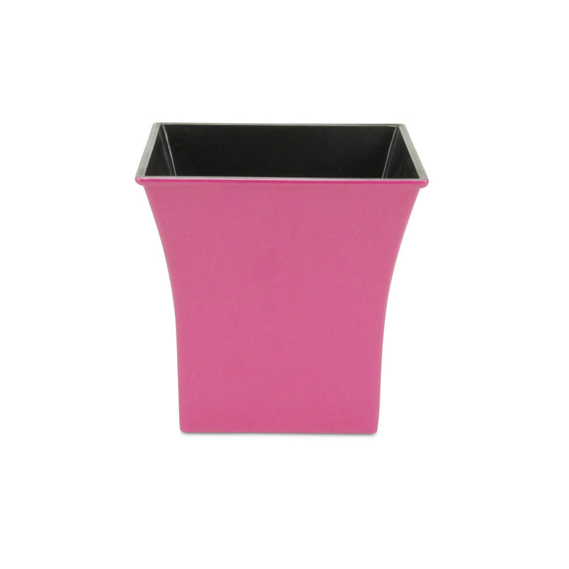 7" Hot Pink Recycled Plastic Indoor Outdoor Square Pot Planter Homeroots Outdoor