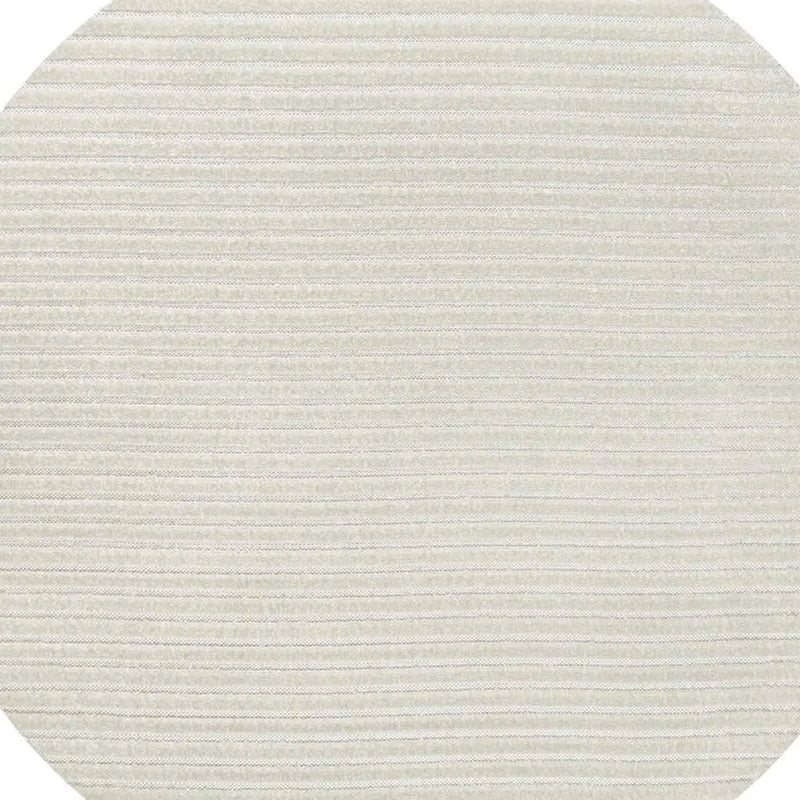 7' Ivory And Cream Round Striped Indoor Outdoor Area Rug Homeroots Outdoor