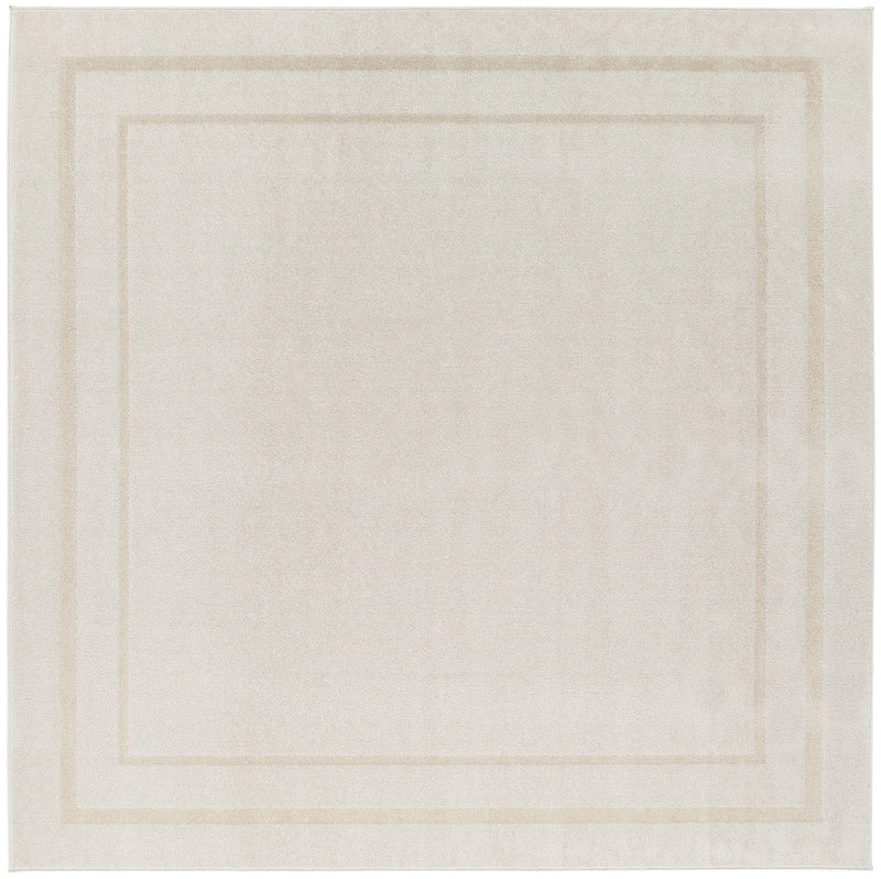 7' Ivory And Gold Square Indoor Outdoor Area Rug Homeroots Outdoor