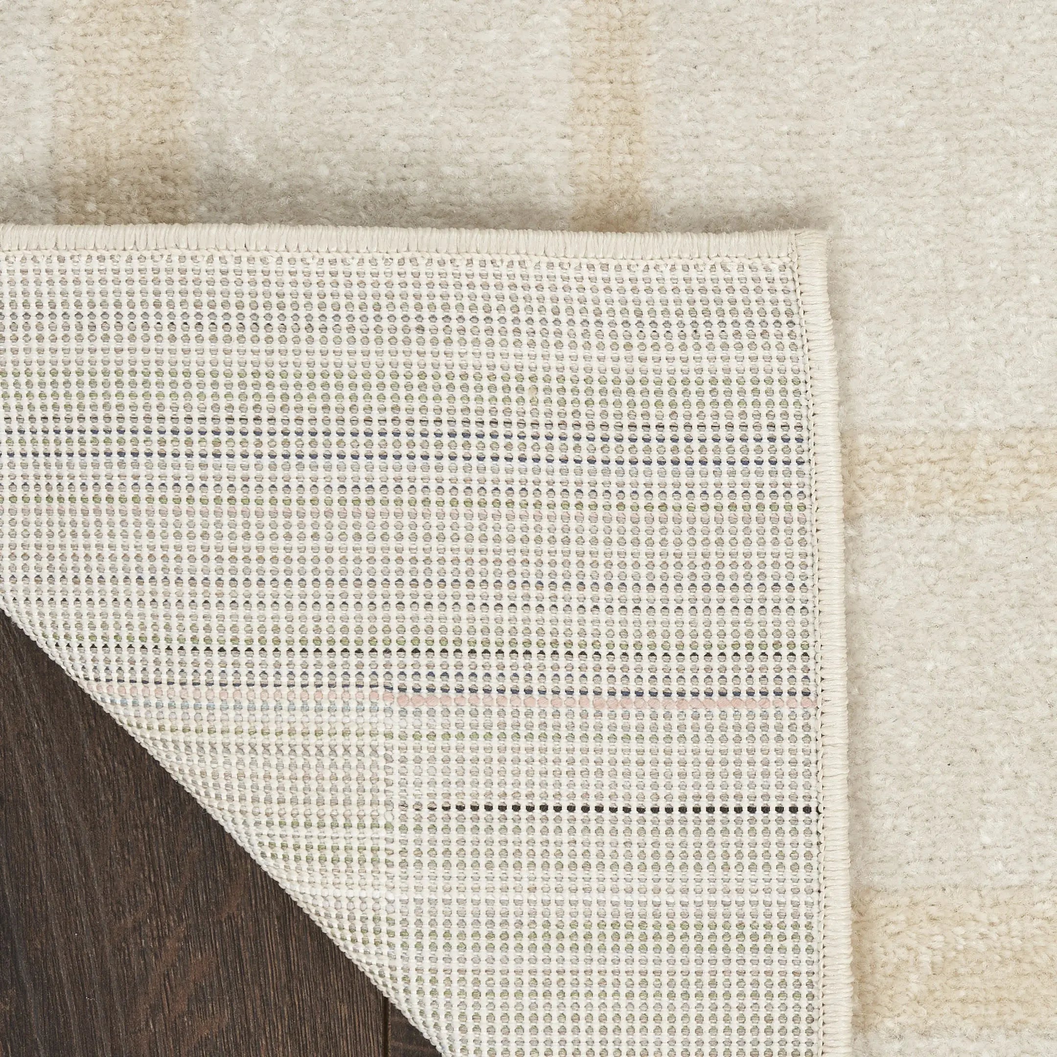 7' Ivory And Gold Square Indoor Outdoor Area Rug Homeroots Outdoor