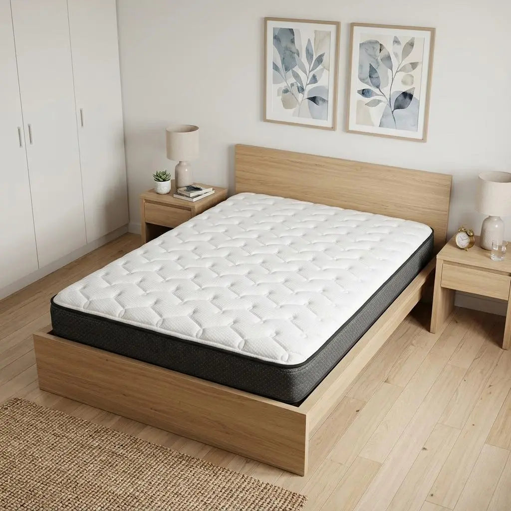 7" King Foam Plush Foam Mattress Homeroots Bed & Bath