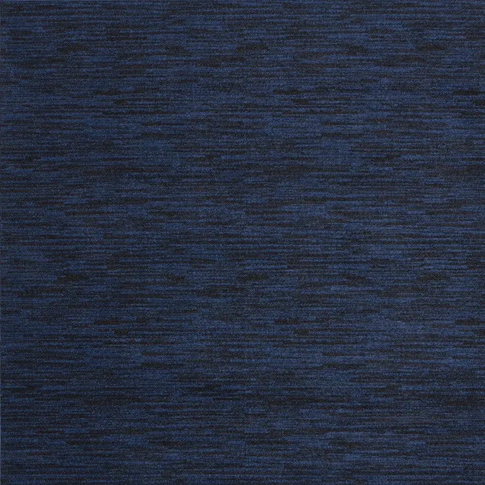 7' Midnight Blue Square Indoor Outdoor Area Rug Homeroots Outdoor