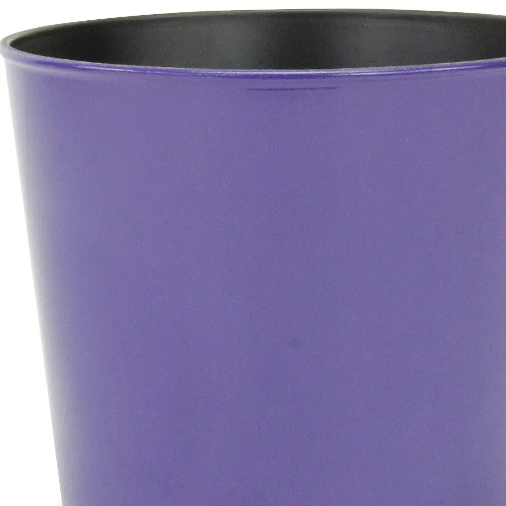 7" Navy Blue Recycled Plastic Indoor Outdoor Round Pot Planter Homeroots Outdoor