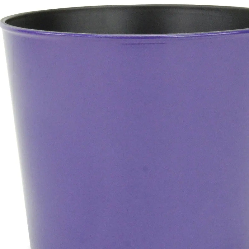 7" Navy Blue Recycled Plastic Indoor Outdoor Round Pot Planter Homeroots Outdoor