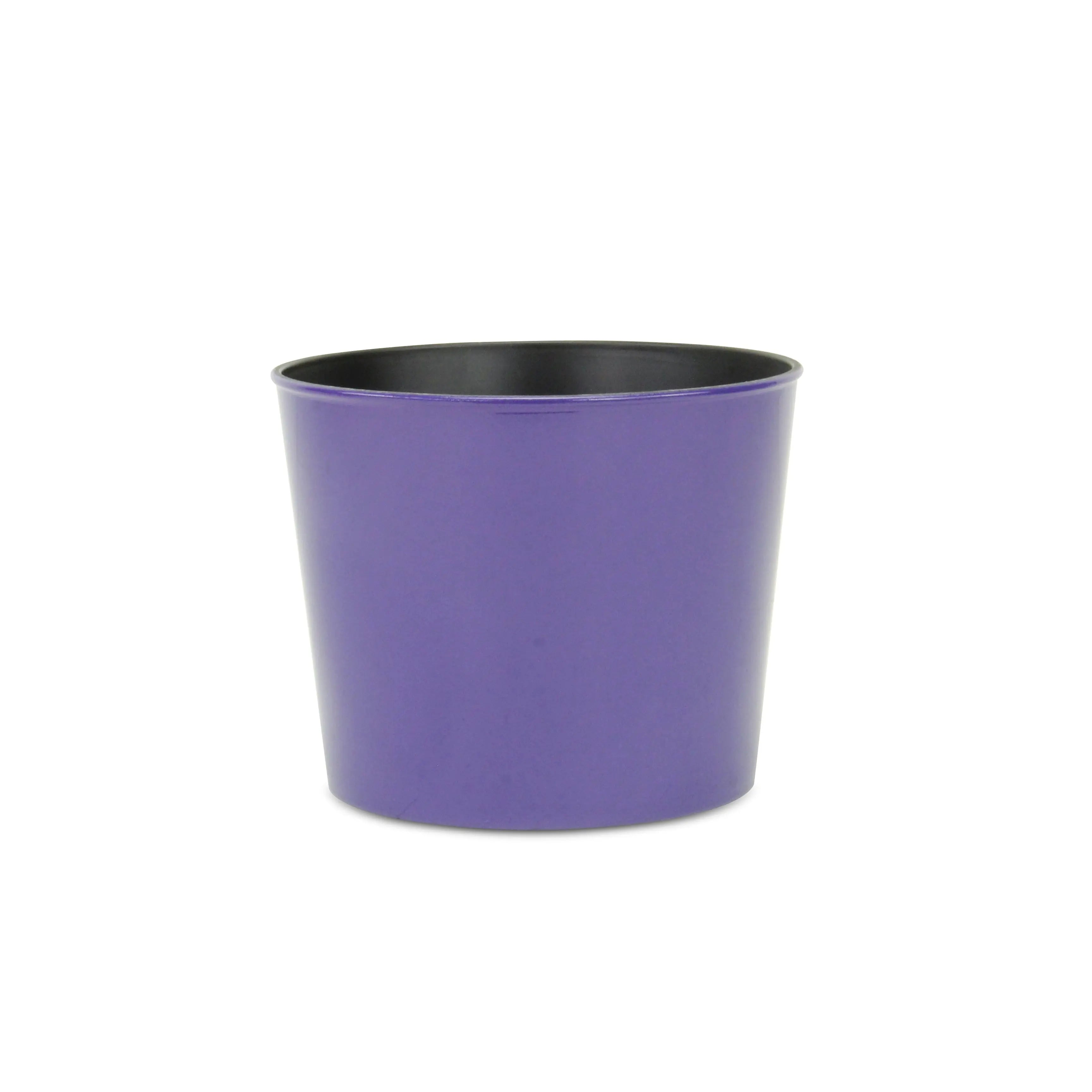 7" Navy Blue Recycled Plastic Indoor Outdoor Round Pot Planter Homeroots Outdoor