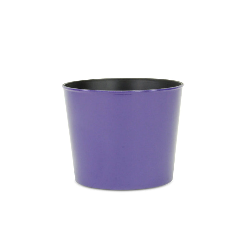 7" Navy Blue Recycled Plastic Indoor Outdoor Round Pot Planter Homeroots Outdoor