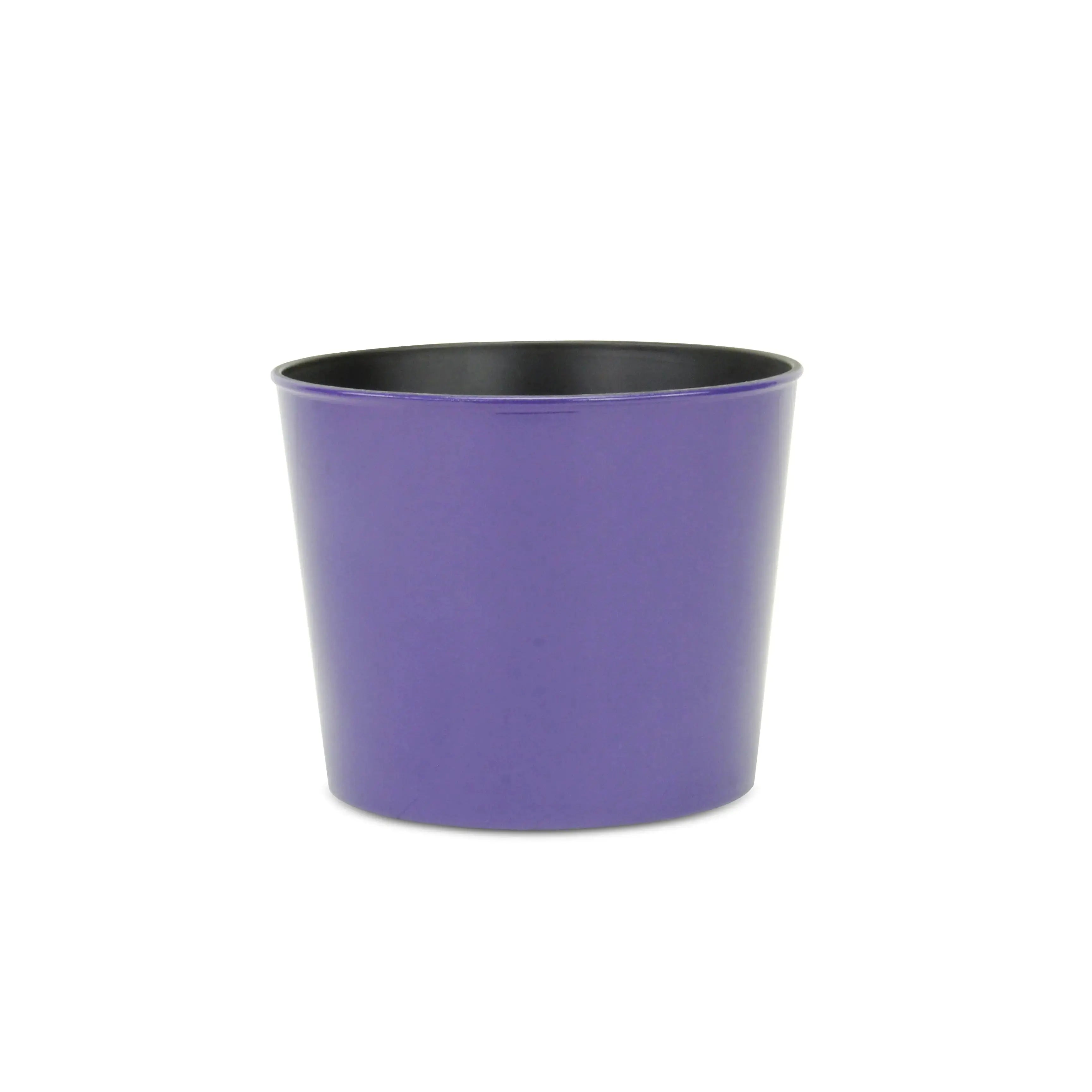 7" Navy Blue Recycled Plastic Indoor Outdoor Round Pot Planter Homeroots Outdoor