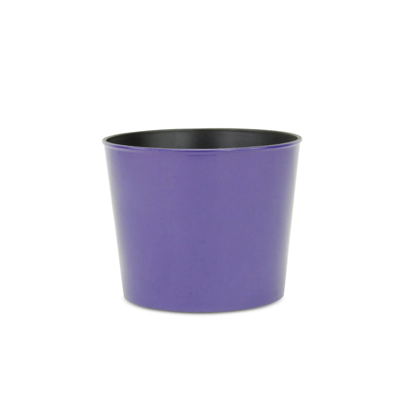 7" Navy Blue Recycled Plastic Indoor Outdoor Round Pot Planter Homeroots Outdoor