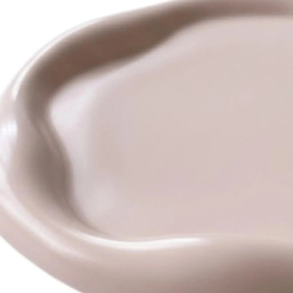 7" Pale Pink Resin Handmade Round Trinket Tray Homeroots Kitchen & Dining