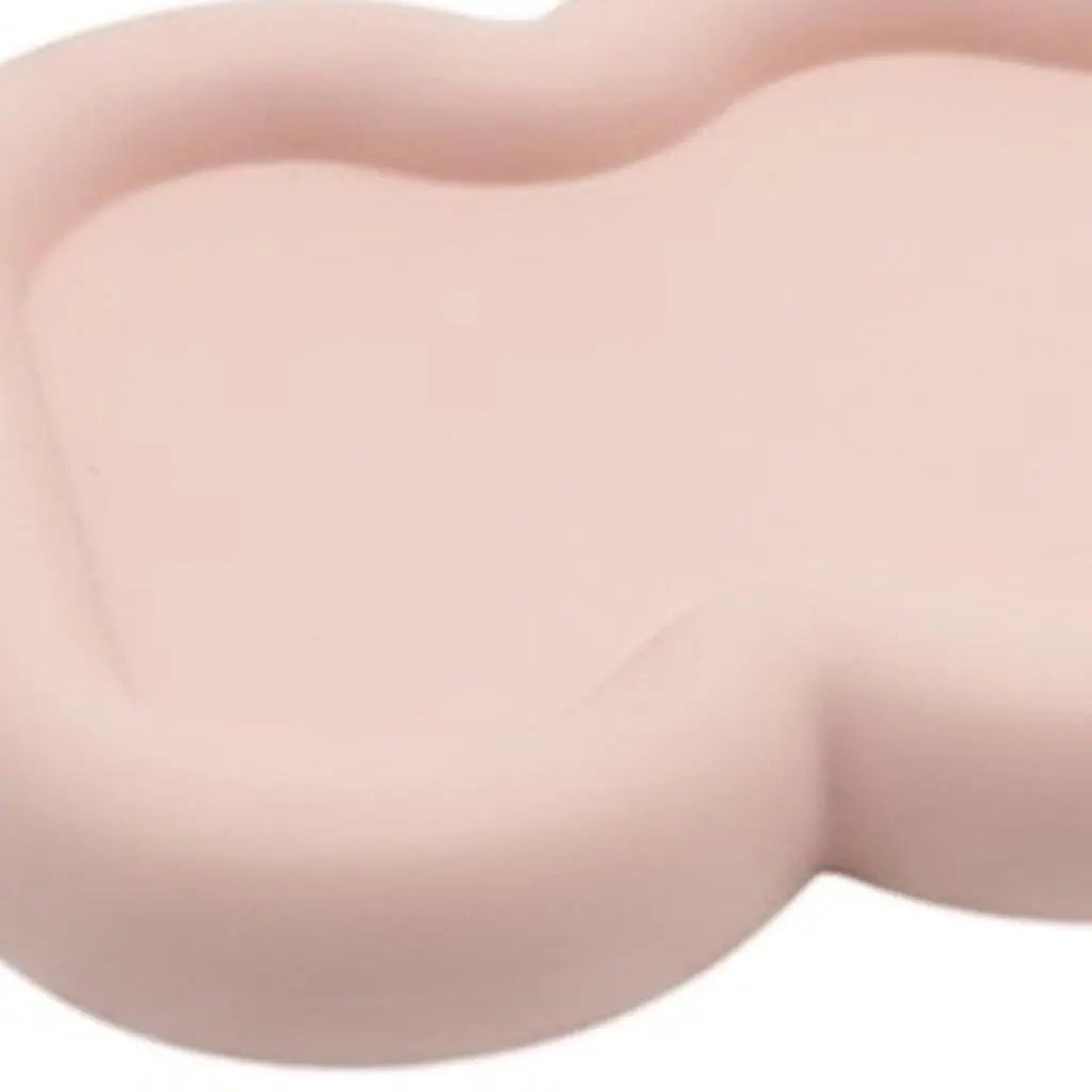 7" Pale Pink Resin Handmade Scalloped Trinket Tray Homeroots Kitchen & Dining