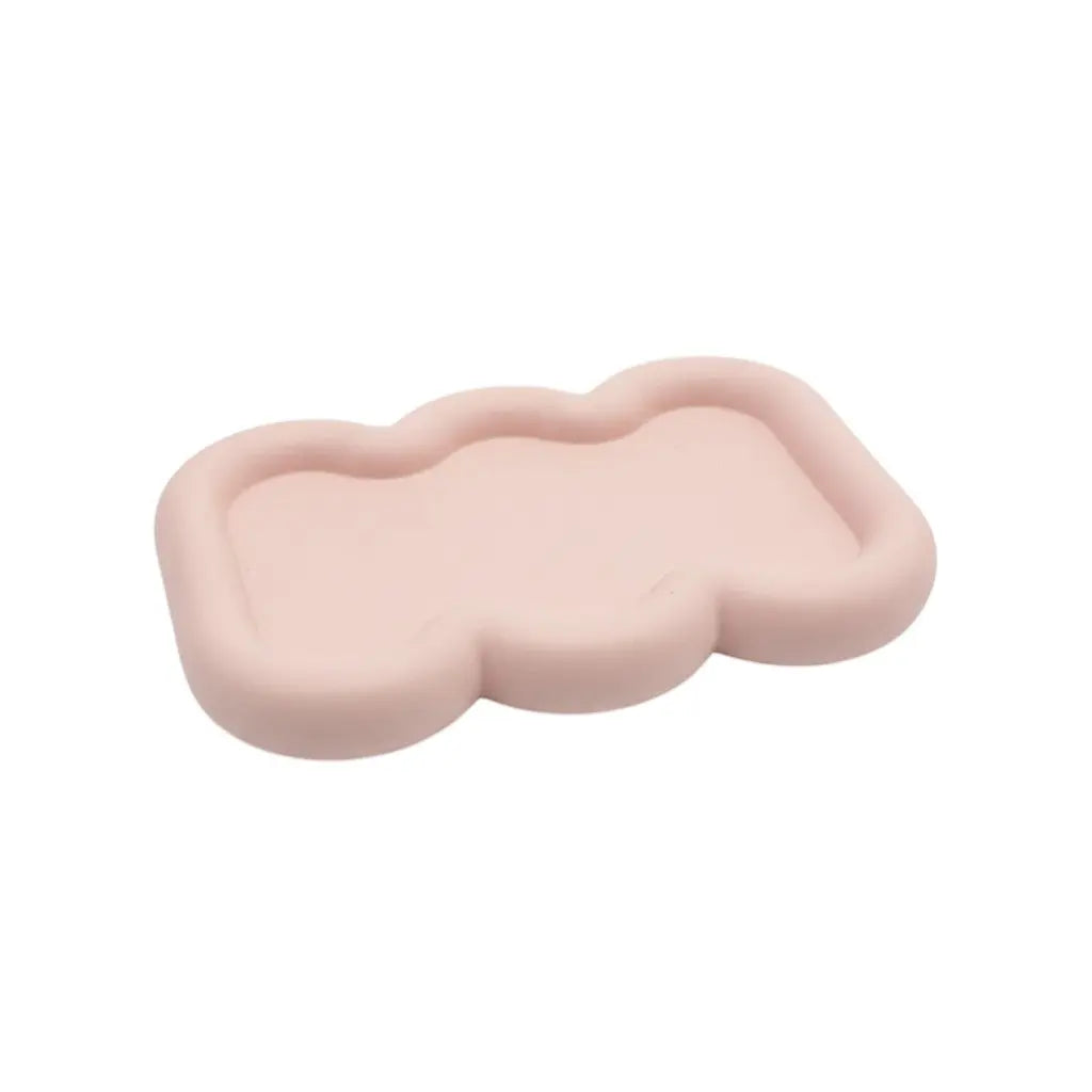 7" Pale Pink Resin Handmade Scalloped Trinket Tray Homeroots Kitchen & Dining