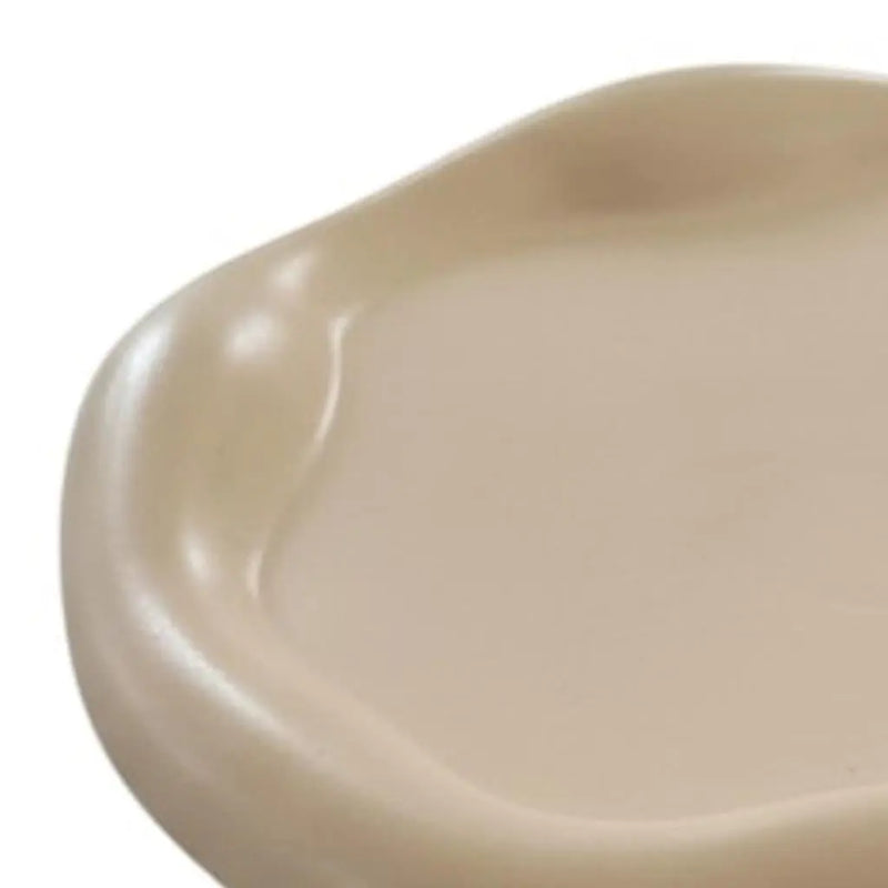 7" Peach Resin Handmade Round Trinket Tray Homeroots Kitchen & Dining