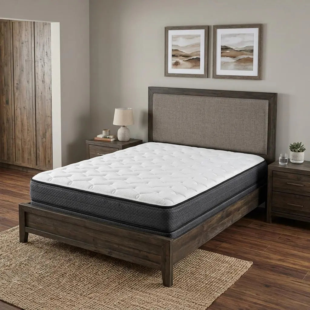 7" Queen Foam Plush Foam Mattress Homeroots Bed & Bath