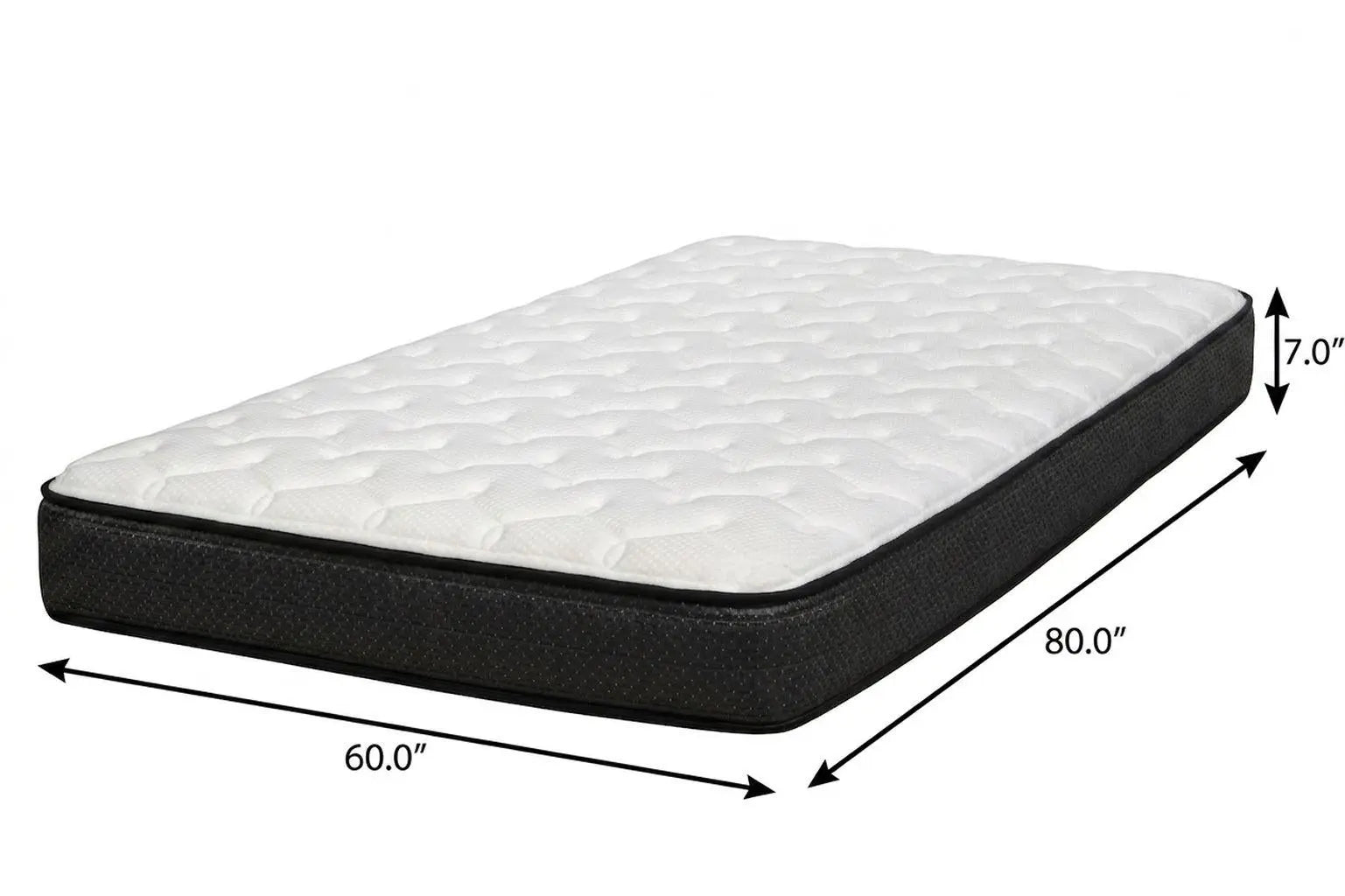 7" Queen Foam Plush Foam Mattress Homeroots Bed & Bath