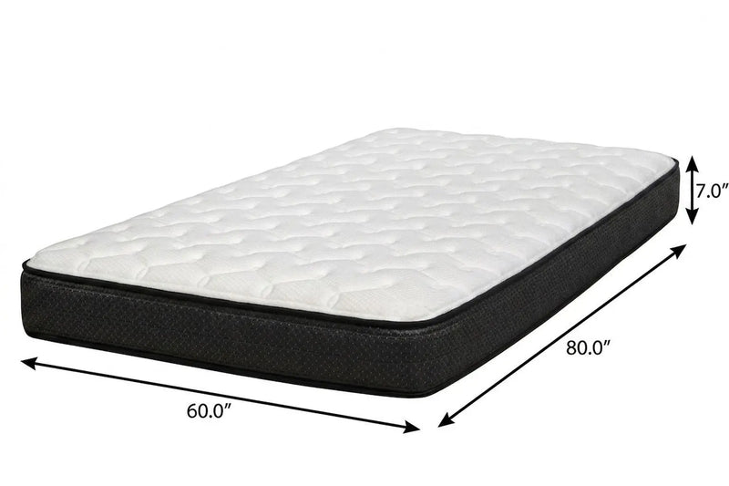 7" Queen Foam Plush Foam Mattress Homeroots Bed & Bath